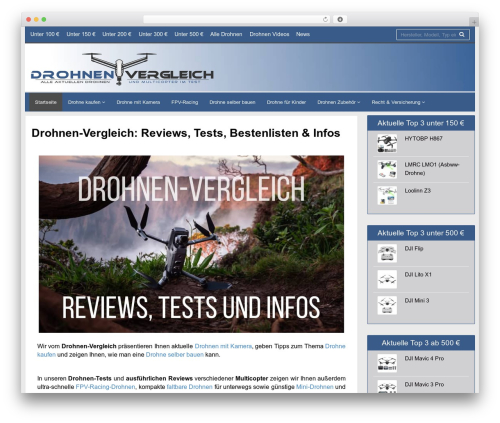 Affiliate-Theme WP theme - drohnen-vergleich.net