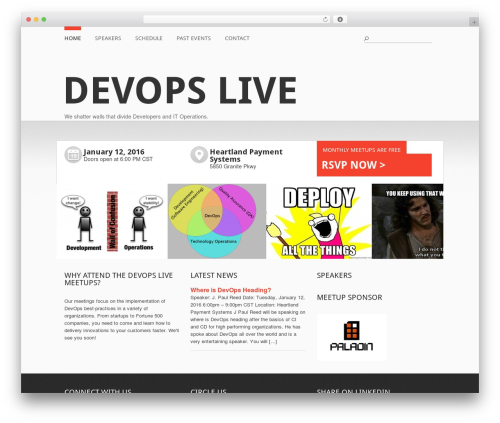 Best WordPress theme Event Manager - devopslive.org