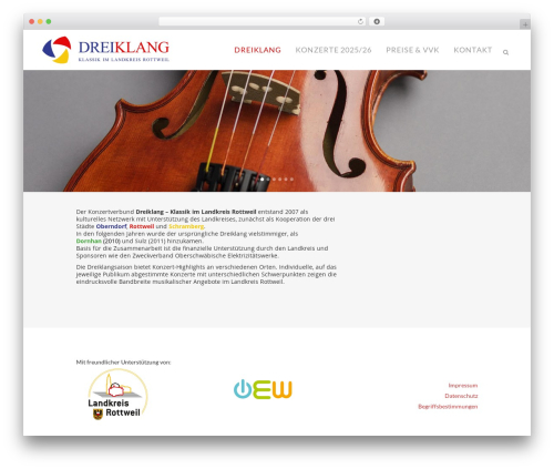 Bridge WordPress page theme - dreiklang-konzerte.de
