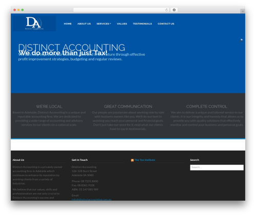 Capture WordPress theme - distinctaccounting.com.au