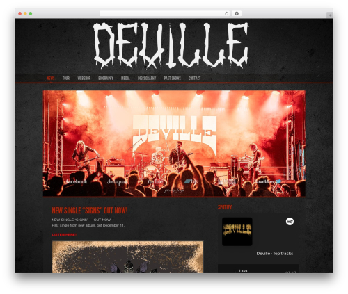 Dark N Gritty theme WordPress - deville.nu