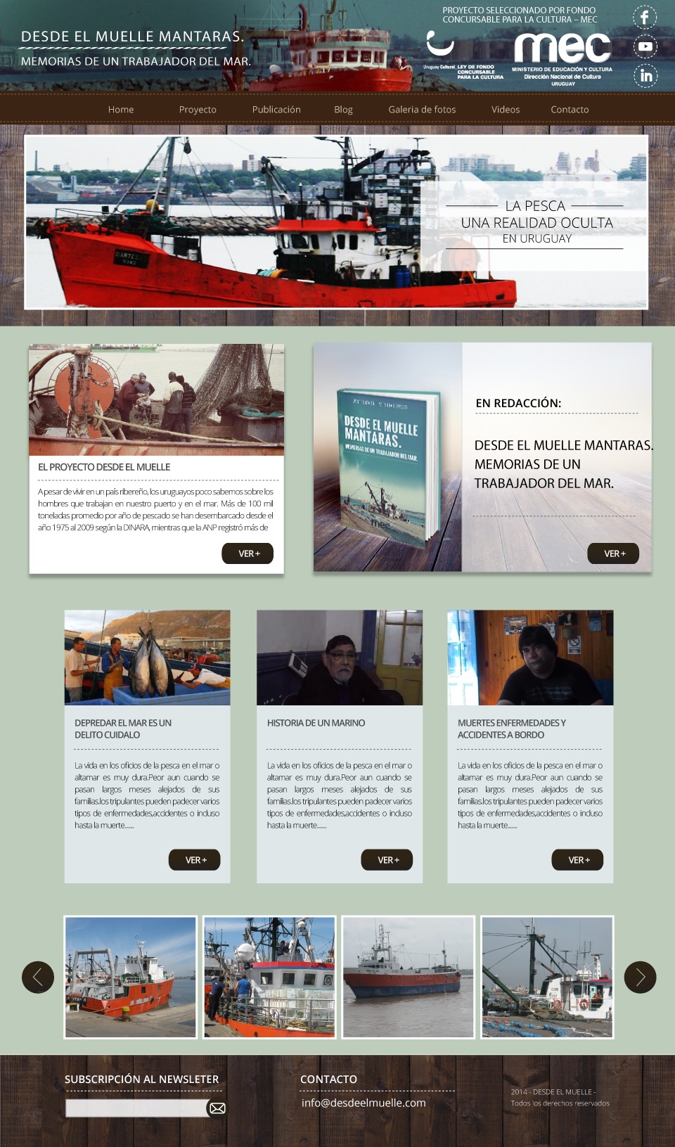 Desde el muelle WordPress theme Desde el muelle WordPress theme