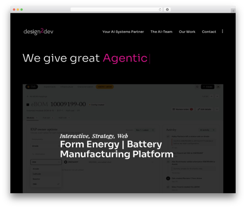 Design2Dev theme WordPress - design2dev.com