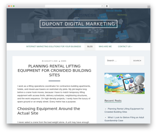 Eemeli WordPress website theme - duponttyvek.com