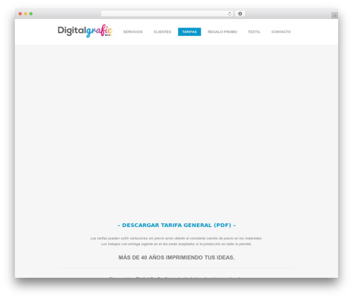 Everest WordPress website theme - digitalgraficmadrid.es