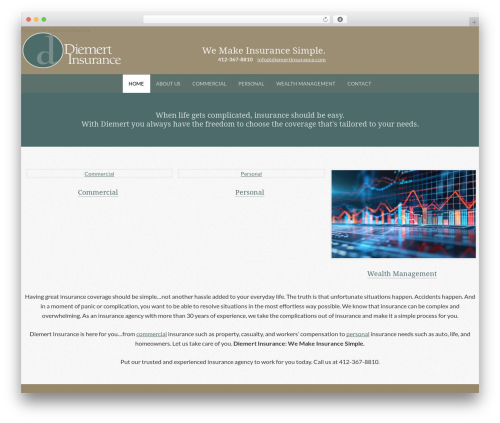 Forwardtrends Custom Theme WordPress theme - diemertinsurance.com