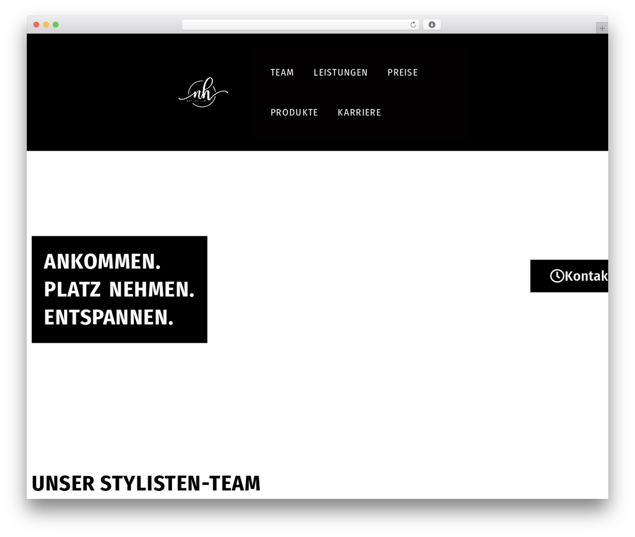 Hello Elementor WordPress theme - nh-stylisten.de