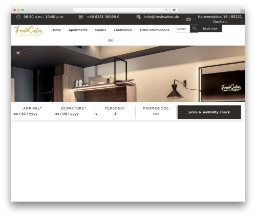 Hello Elementor WordPress theme - freshsuites.de