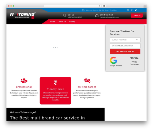 Invent slider for elementor WordPress plugin - motoring65.com
