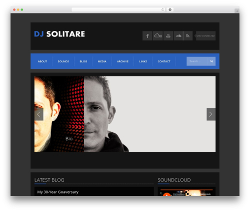 K-BOOM premium WordPress theme - djsolitare.com