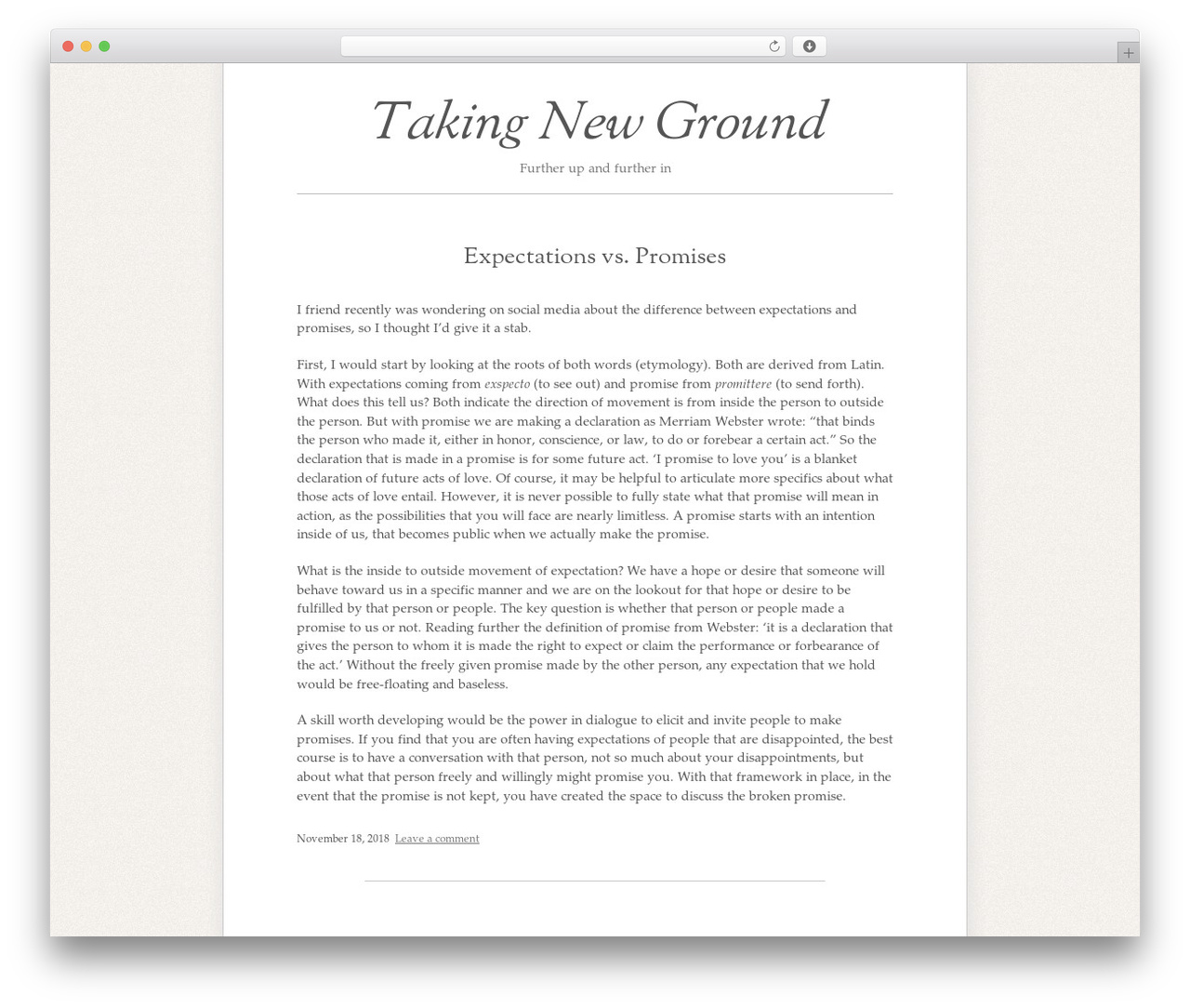 Melville WordPress theme - derekmwatson.com