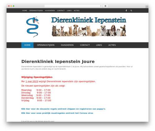 Presso theme WordPress - dierenartsenjoure.nl