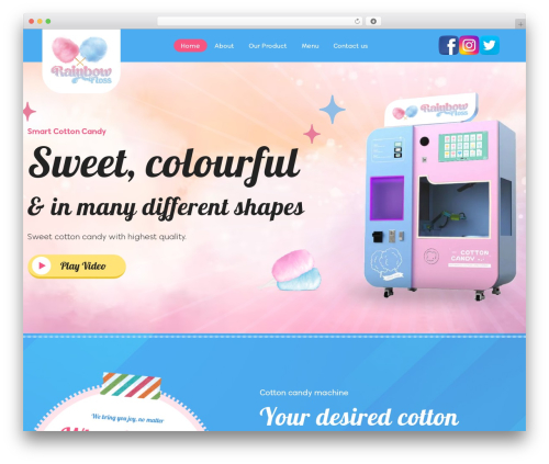Rainbow WordPress theme - rainbowfloss.com