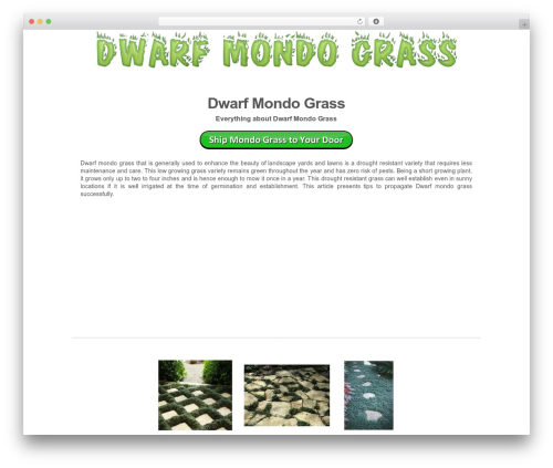 Responsive Pro WP theme - dwarfmondograss.org