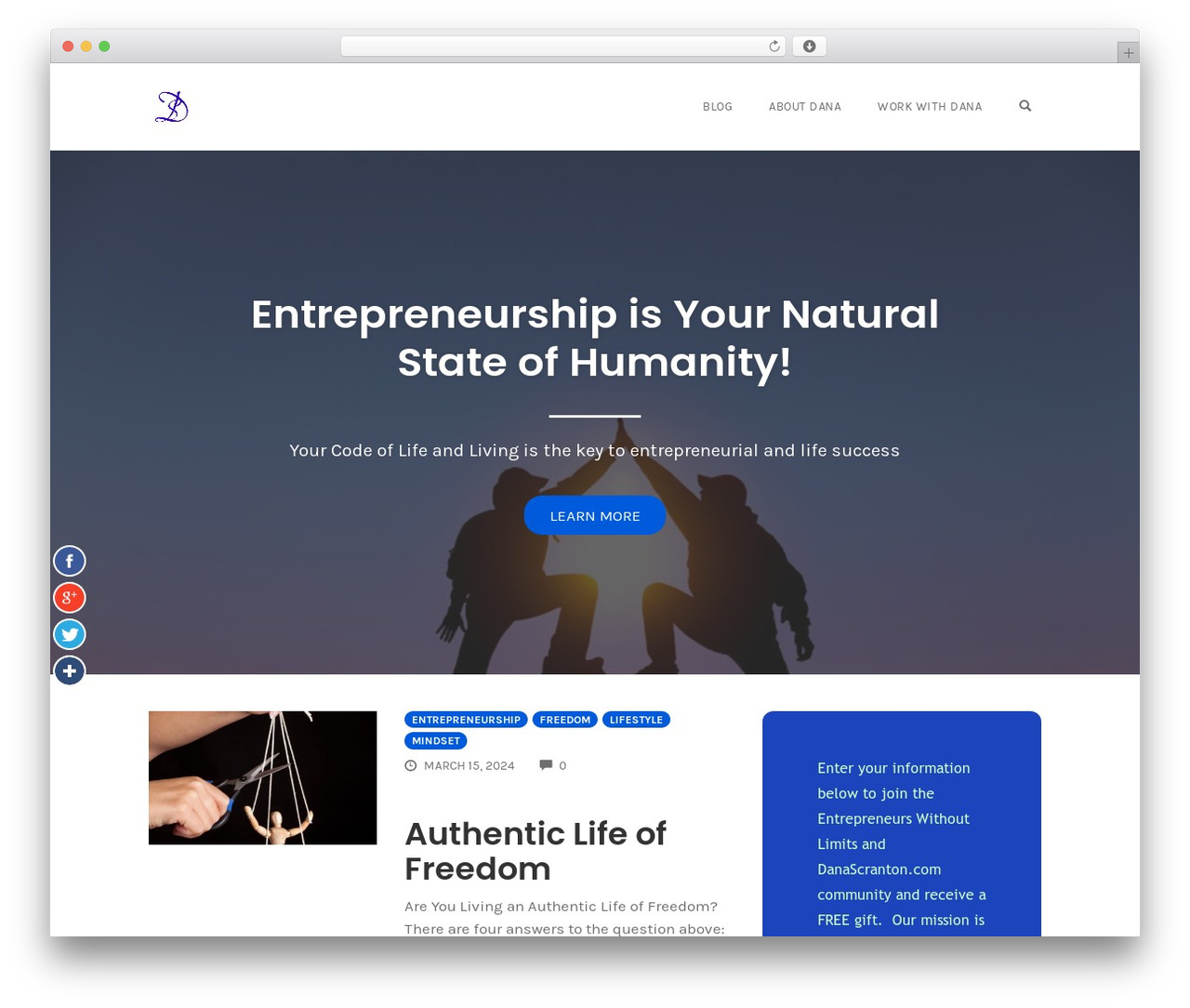 Smart Theme v3 WordPress theme - danascranton.com Smart Theme v3 WordPress theme - danascranton.com