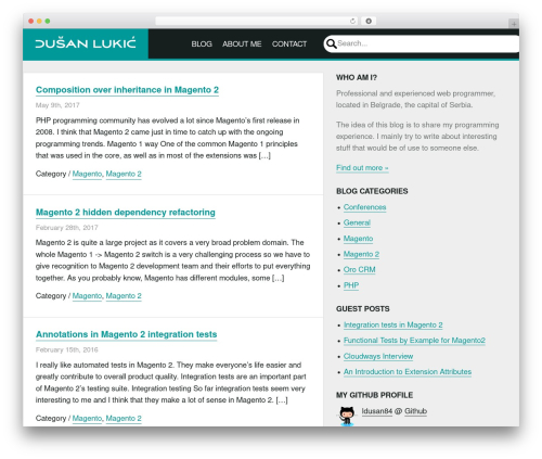 Starkers HTML5 premium WordPress theme - dusanlukic.com