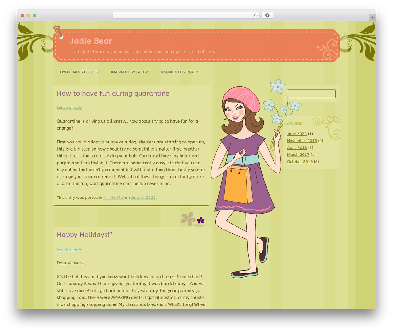 Theme WordPress Casually - joyfuljade.com
