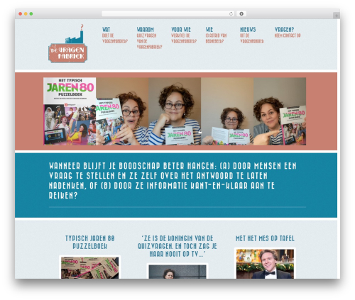 Theme WordPress devragenfabriek - devragenfabriek.nl