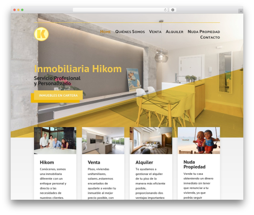 Theme WordPress Divi - inmobiliariahikom.com
