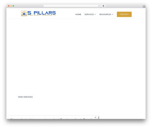 WordPress theme 5 Pillars - 5pcsc.com