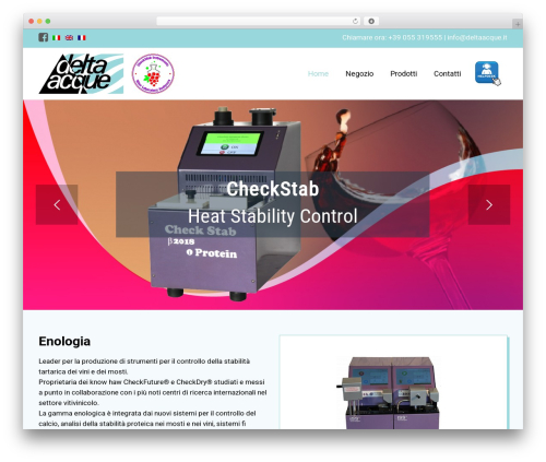 WordPress theme Delta Acque - deltaacque.it