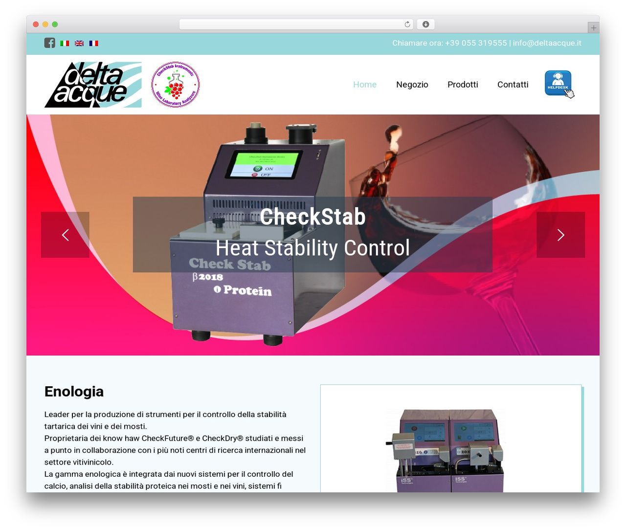 WordPress theme Delta Acque - deltaacque.it