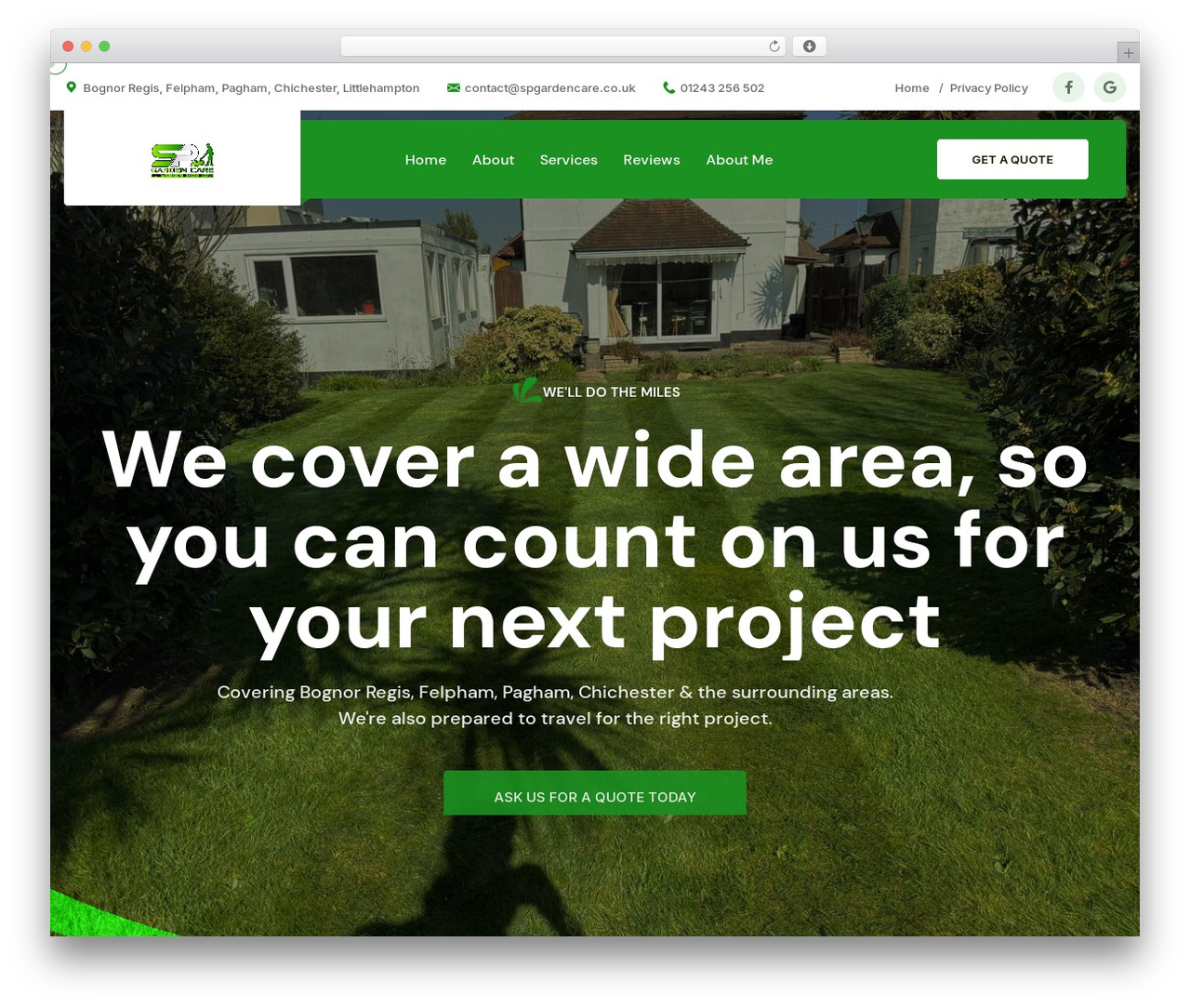 WordPress theme Grdeen - spgardencare.co.uk
