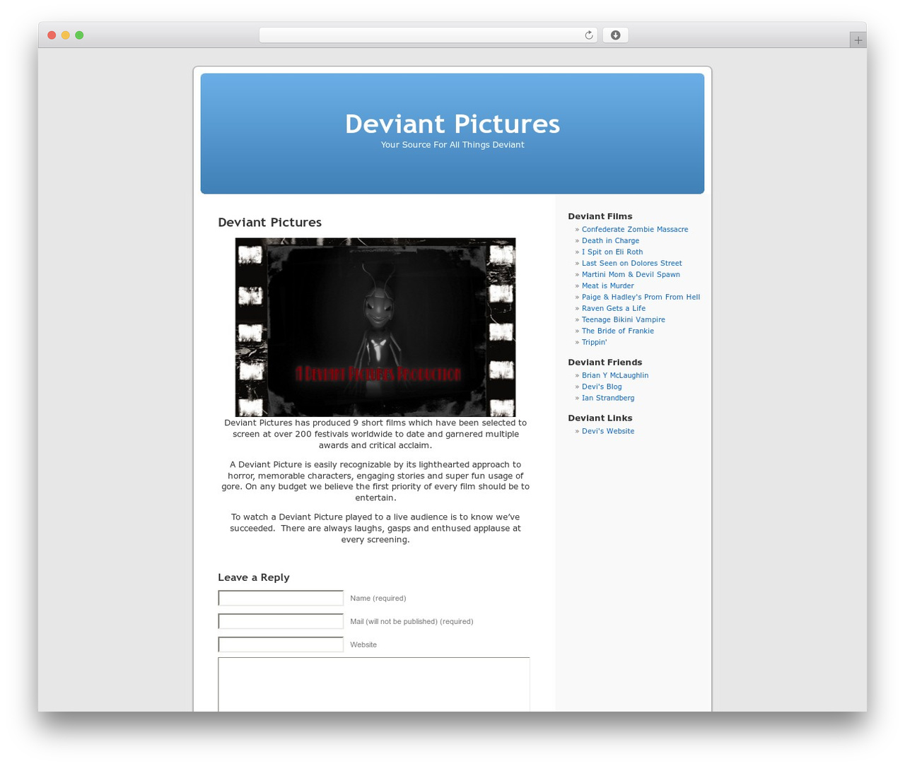 WordPress website theme Default - deviantpictures.com WordPress website theme Default - deviantpictures.com