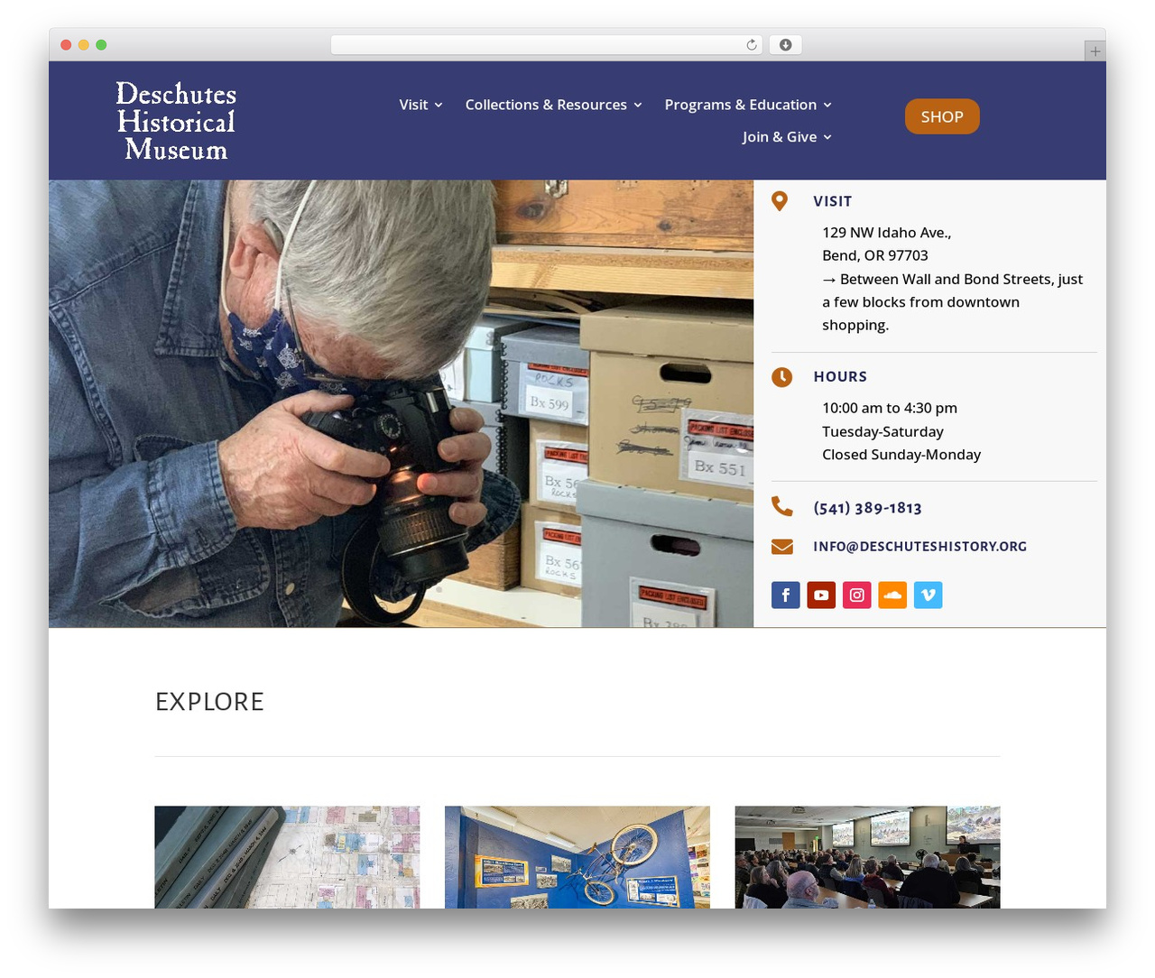 WordPress website theme Divi - deschuteshistory.org WordPress website theme Divi - deschuteshistory.org