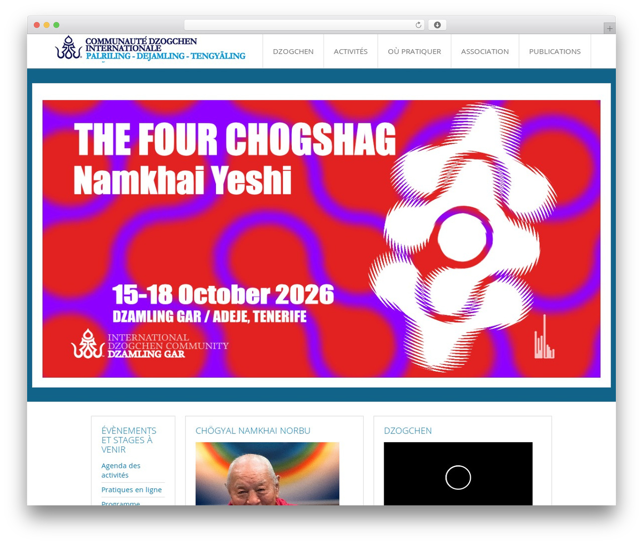 Best WordPress theme Infinite - dzogchen-fr.org