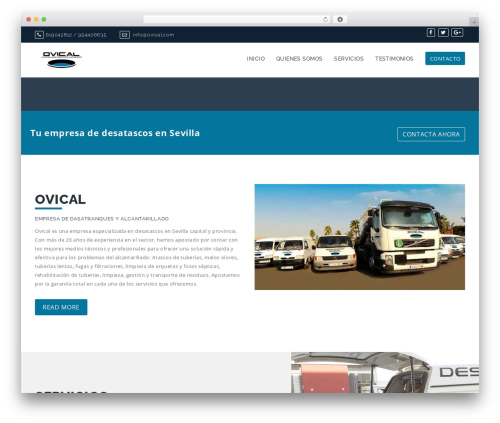 Capacious free WordPress theme - desatasco-sevilla.com