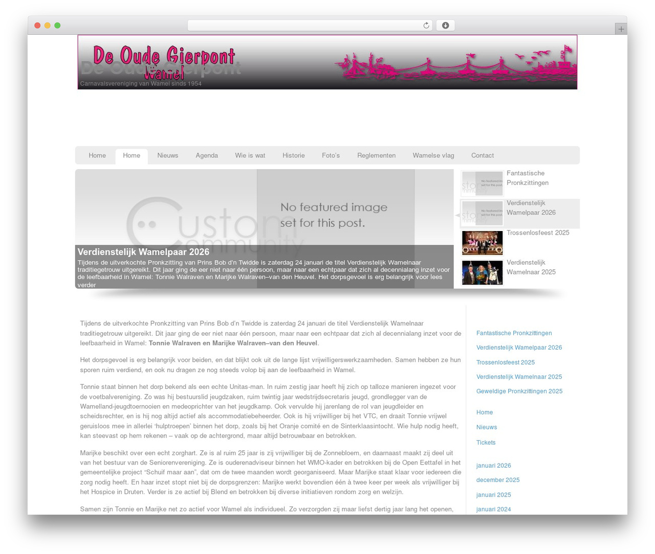 Custom Community WordPress theme - deoudegierpont.nl Custom Community WordPress theme - deoudegierpont.nl