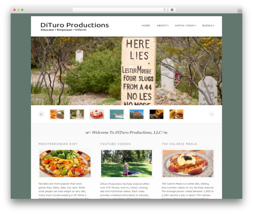 Dandelion WordPress website theme - dituroproductions.com