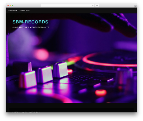 Deejay WordPress theme - sbm-records.com