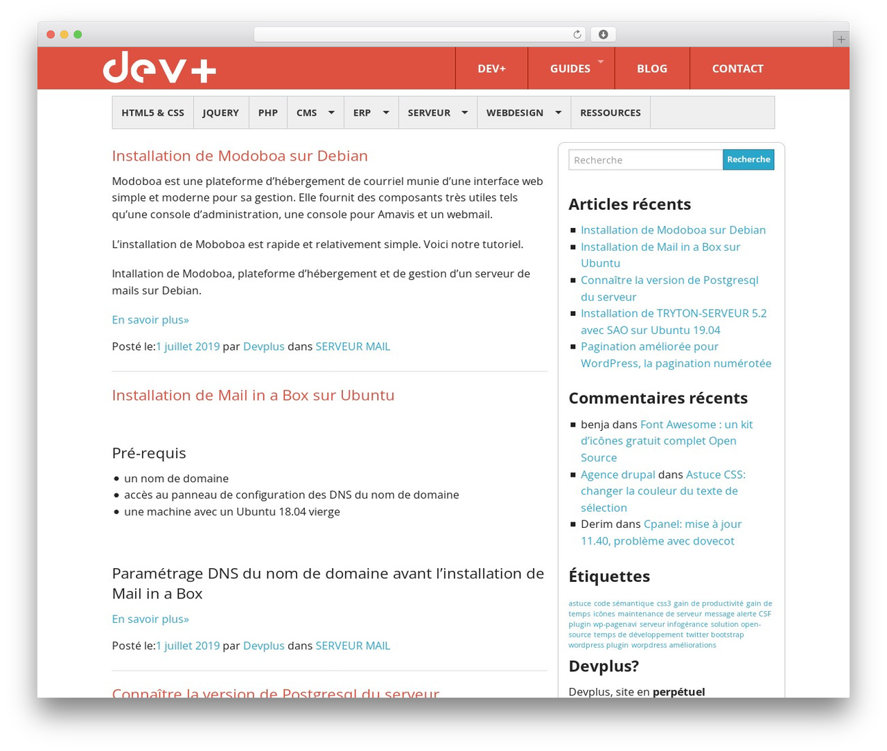 DevPlus WP theme - devplus.fr