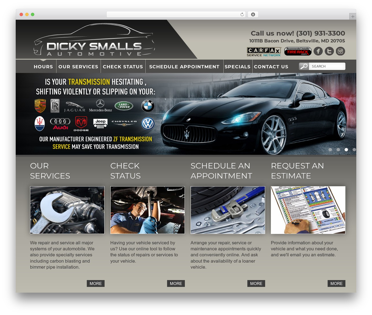 Dicky Smalls Theme WordPress theme - dickysmallsauto.com
