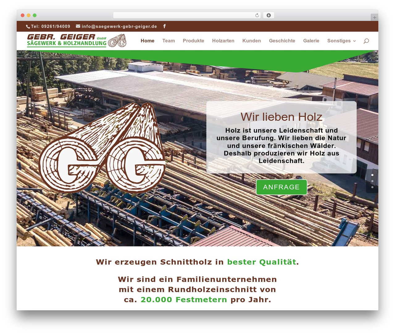 Divi WordPress theme - saegewerk-gebr-geiger.de