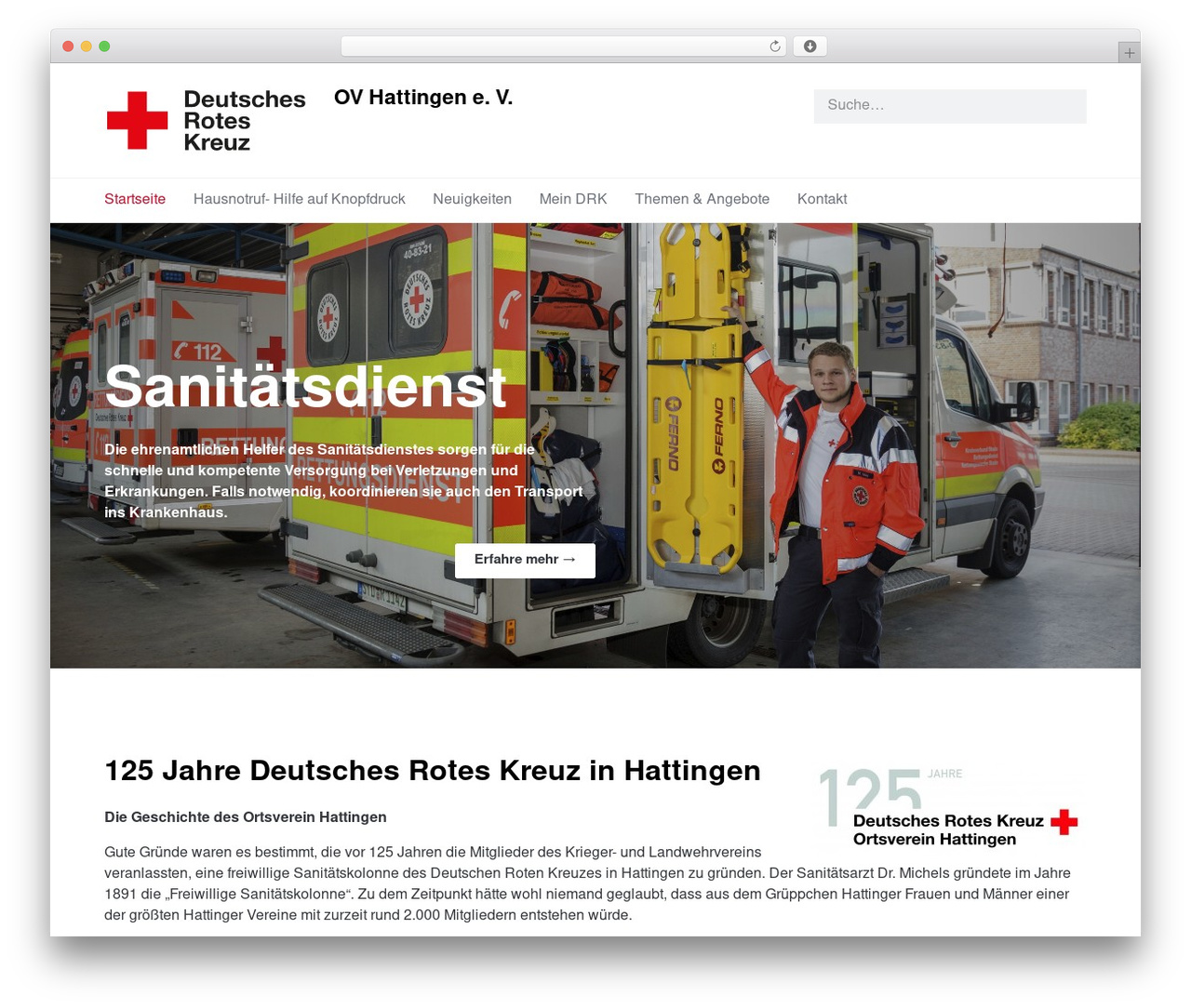 DRKWordPress WordPress theme - drk-hattingen.de