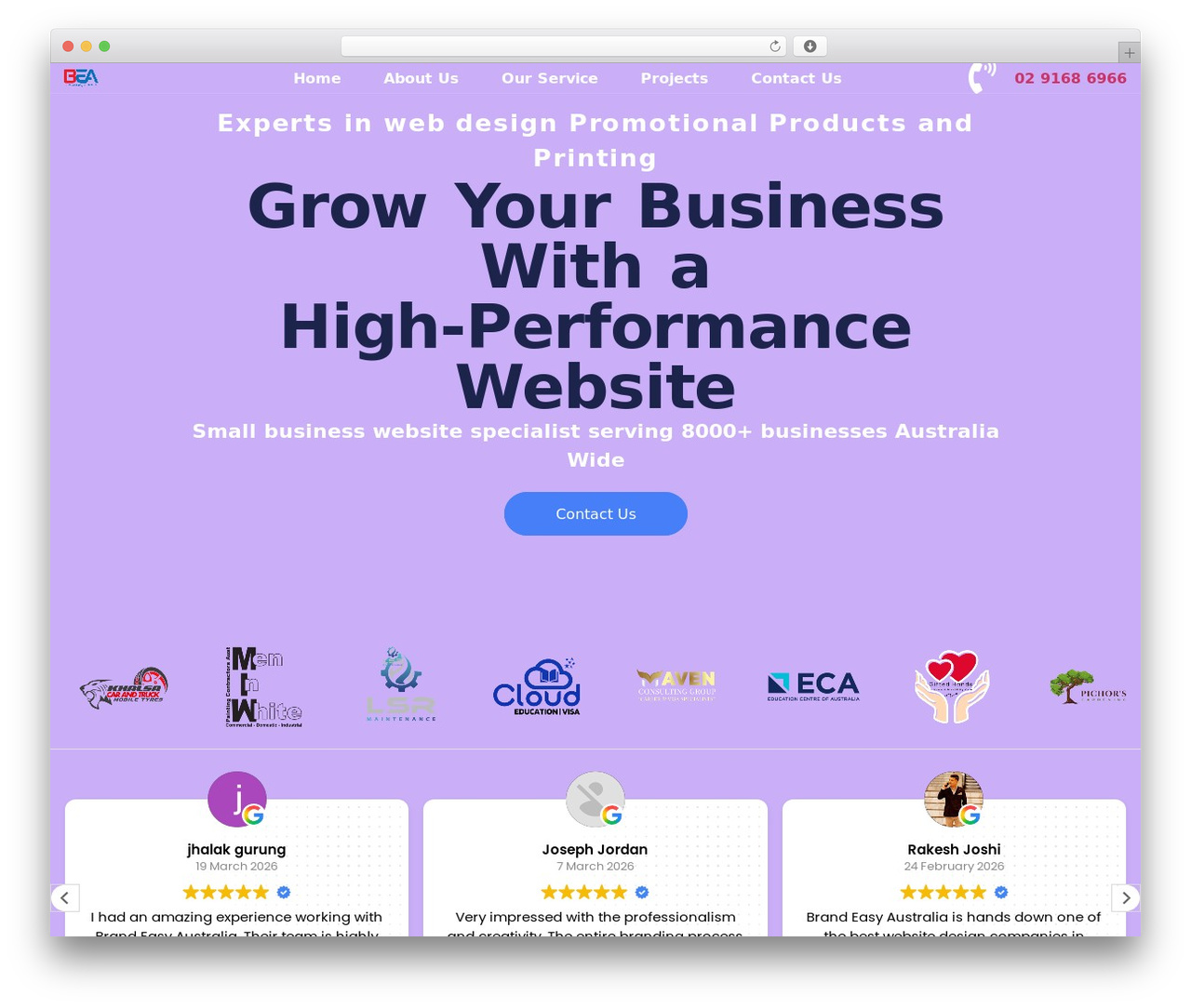 Hello Elementor WordPress theme - brandeasyaustralia.com.au