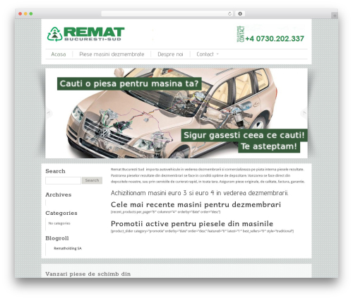 Maya Shop WordPress shopping theme - dezmembrariremat.ro