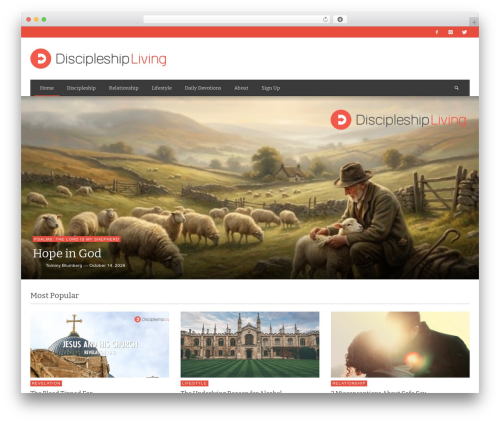 NEUE best WordPress theme - discipleshipliving.com