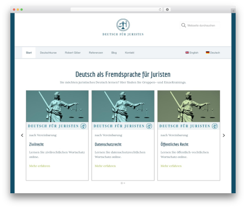 Rob Focus Pro Theme best WordPress theme - deutsch-fuer-juristen.de