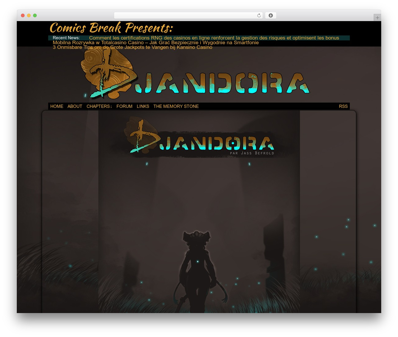 Theme WordPress Comics Break Comic Theme - djandora.comicsbreak.com