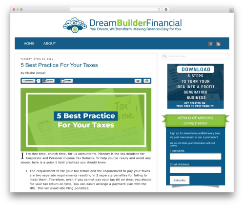 Theme WordPress Get Noticed! - dreambuilderfinancial.com