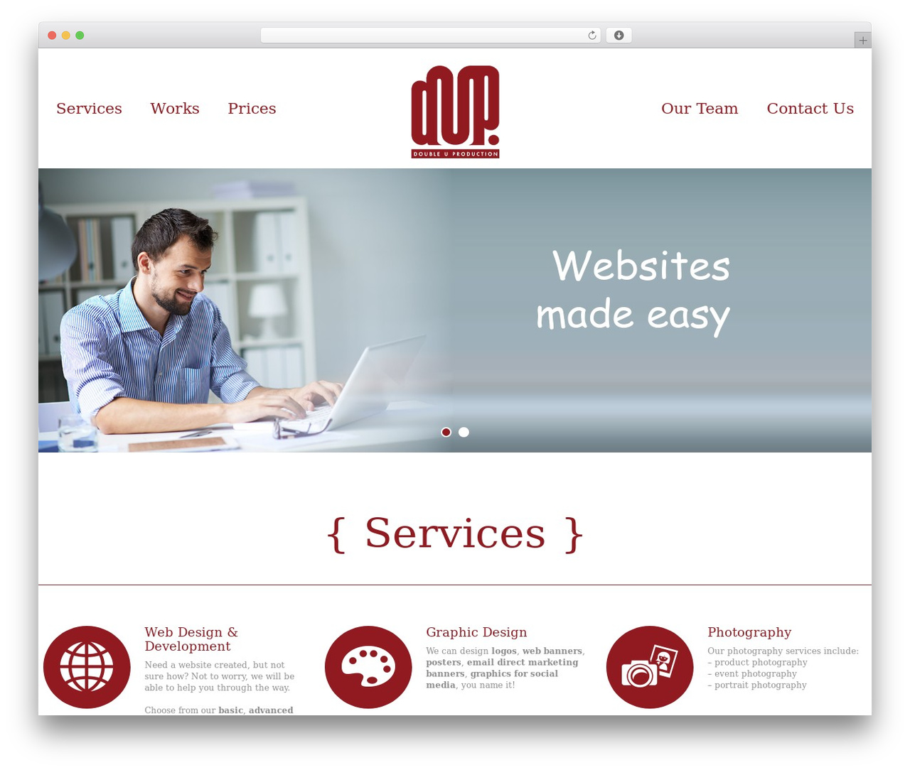 Theme WordPress WindCake - duproduction.com.au