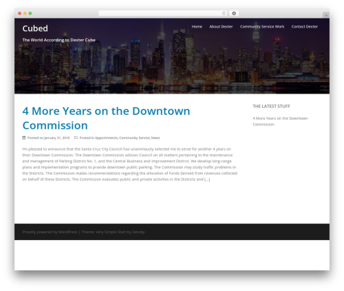 VerySimpleStart WordPress theme - dextercube.com VerySimpleStart WordPress theme - dextercube.com