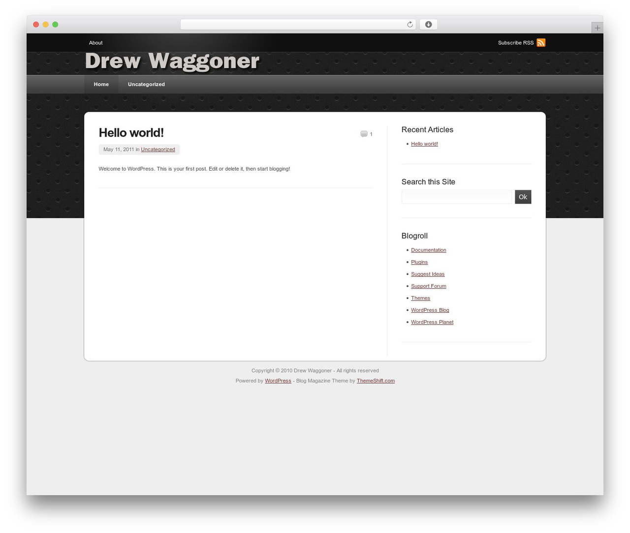 WordPress theme deStyle - drewwaggoner.com WordPress theme deStyle - drewwaggoner.com