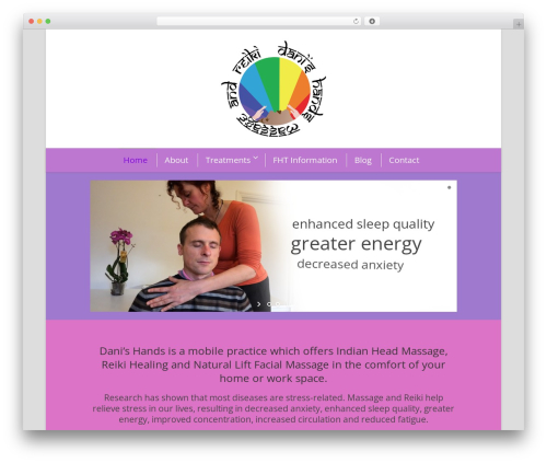 WordPress theme Flawless - danishands-massageandreiki-london.com