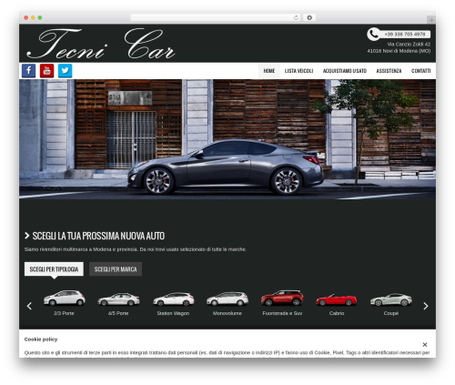 WordPress theme GestionaleAuto.com - tecnicarmodena.com