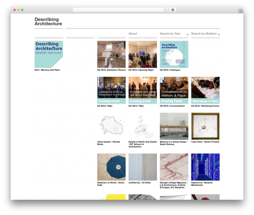WordPress theme Portfolium - describingarchitecture.com